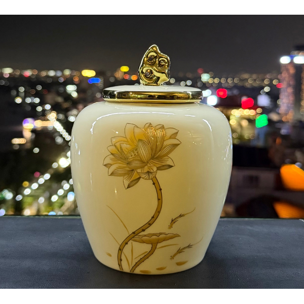 Hũ Sứ Bạch Kim Liên