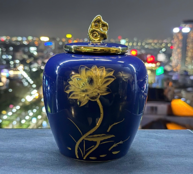 Hũ Sứ Lam Kim Liên